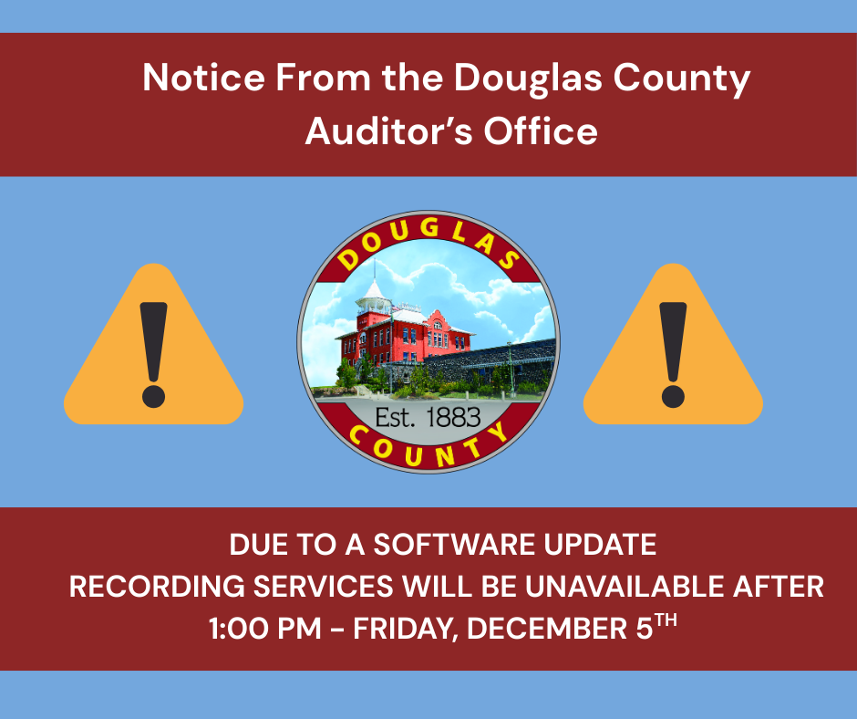 Douglas County Auditor Office Notice